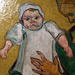 Detail of Madame Roulin and her Baby by Van Gogh in the Metropolitan Museum of Art, January 2008