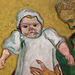 Detail of Madame Roulin and her Baby by Van Gogh in the Metropolitan Museum of Art, February 2010