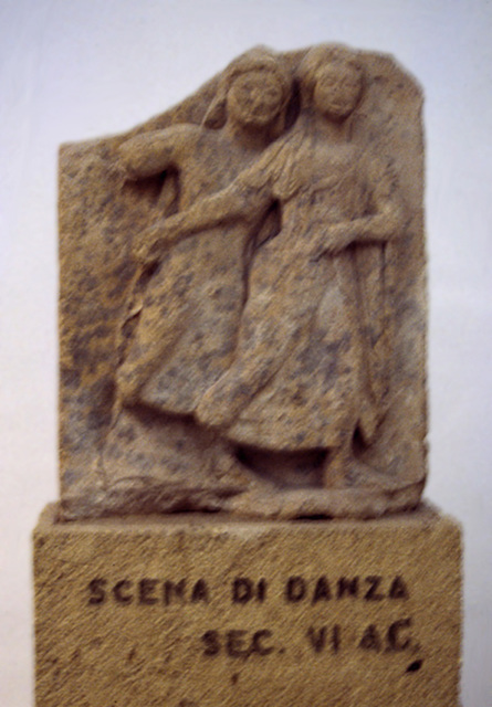 Dance or Rape Metope from Selinus in the Palermo Archaeology Museum,March 2005
