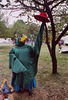 Judith Performing a Mummers' Trick at the Queens County Farm Fair, Sept. 2005