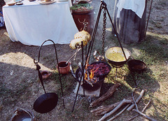 Andrea's Cooking Demo at the Fort Tryon Park Medieval Festival, Oct. 2005