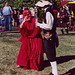 Sancha as a "Devil" Mummer & Thomas at the Fort Tryon Park Medieval Festival, Oct. 2005