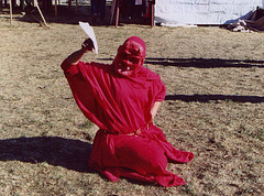 Sancha as a "Devil" Mummer at the Fort Tryon Park Medieval Festival, Oct. 2005