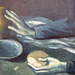 Detail of The Blind Man's Meal by Picasso in the Metropolitan Museum of Art, December 2008