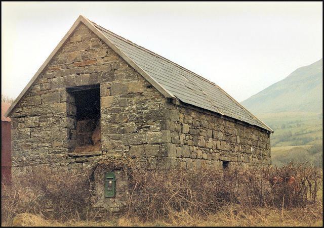 Irish barn and post box