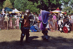 Puppy Fighting at the Fort Tryon Park Medieval Festival, Oct. 2005