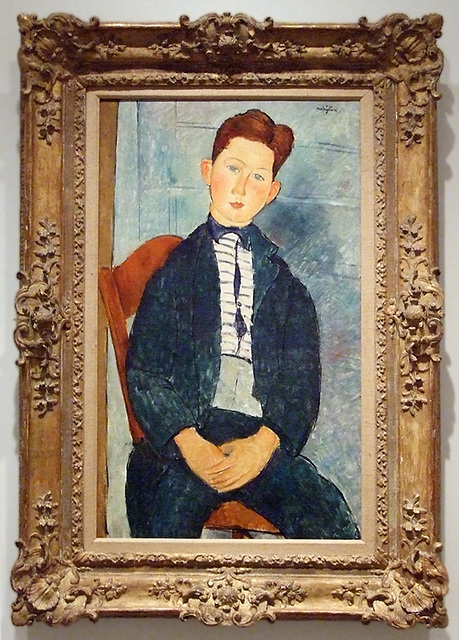 Boy in a Striped Sweater by Modigliani in the Metropolitan Museum of Art, March 2008