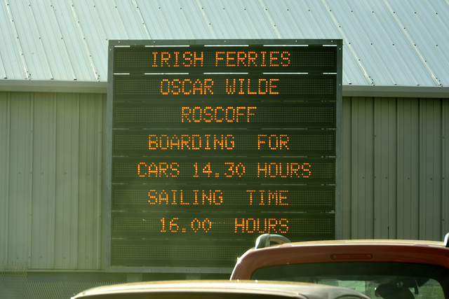 Rosslare 2013 – Ferry to France named after Oscar Wilde