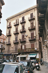 View of a Building and Street in the Historic District of Palermo, March 2005