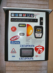Condom Vending Machine on the Street Outside a Pharmacy in Palermo, March 2005