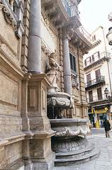 Detail of One Corner of Quattro Canti, the "Four Corners" of Palermo, March 2005