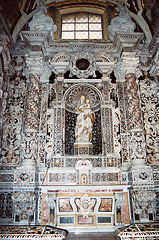 Another Virgin & Child Side Altar in the Church of San Giuseppe (St. Joseph) in Palermo, March 2005
