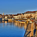 BESANCON: Levé du soleil sur le quai Strasbourg.