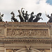 Detail of the Quadriga on the top of the Teatro Politeama in Palermo, March 2005
