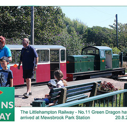 Littlehampton Railway - Green Dragon at Mewsbrook Park Station - 20.8.2013