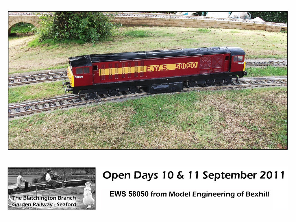 Blatchington Garden Railway EWS 58050