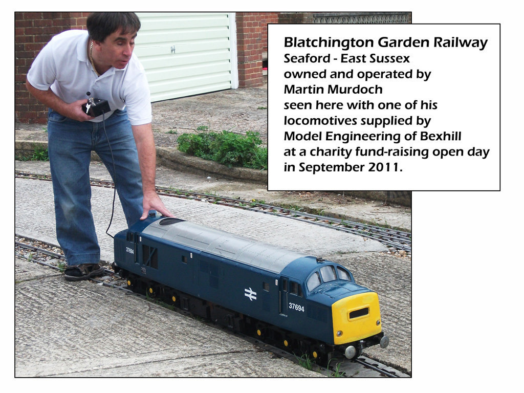 Blatchington Garden Railway Martin with 37694  10 9 2011