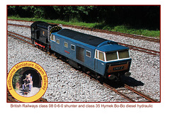 Eastbourne Miniature Steam Railway BR class 08 & Hymek 1 8 2013