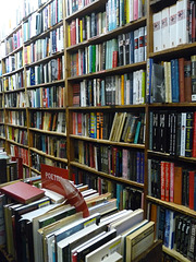 poetry stacks at The Strand