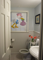 Amanda and Rob's Bathroom at Jolie's Welcome Home Party, October 2010