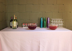 The Punch Table at Jolie's Welcome Home Party, October 2010