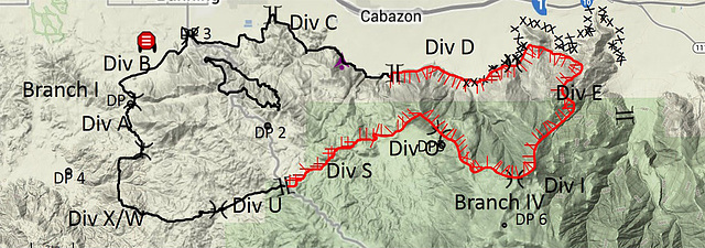 2013-08-10 Silver Fire Cabazon map