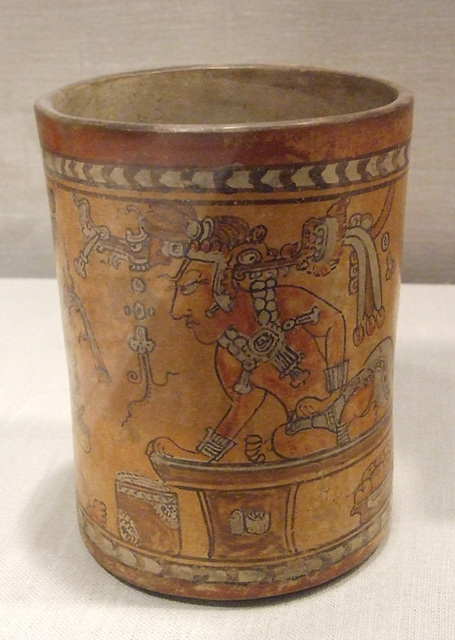 Mayan Cylindrical Vessel with a Throne Scene in the Metropolitan Museum of Art, January 2011