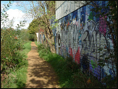 river path graffiti