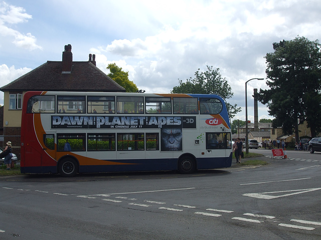 Stagecoach East (Cambus) 19164 (MX07 HNF) at Sawston - 7 Jul 2014 (DSCF5387)