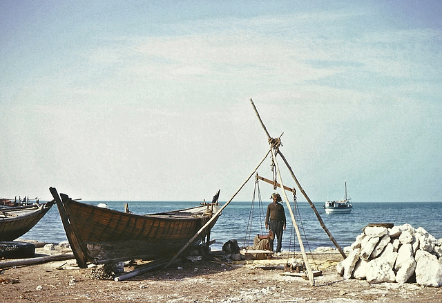 Doha seafront, Qatar, 17 February 1967