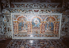 Inlaid Marble Altar in the Treasury inside the Cathredral of Monreale, March 2005