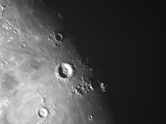 La Lune : le cratère Copernic.