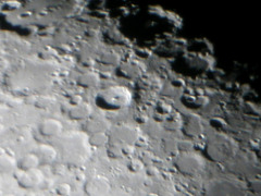 La Lune: Le cratère Tycho.