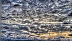 BELFORT: Arrivée des nuage avant la tempète Xynthia du 28 février 2010.
