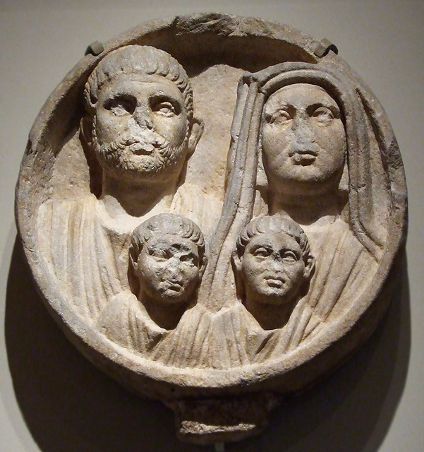 Roman Marble Funerary Relief in the Metropolitan Museum of Art, December 2010