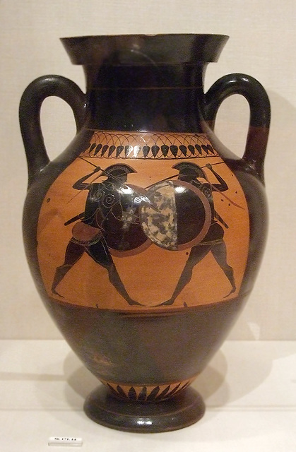 Terracotta Amphora Attributed to the Manner of the Lysippides Painter in the Metropolitan Museum of Art, September 2010