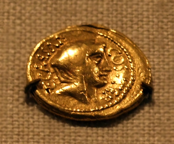 Gold Aureus of Julius Caesar in the Metropolitan Museum of Art, May 2011