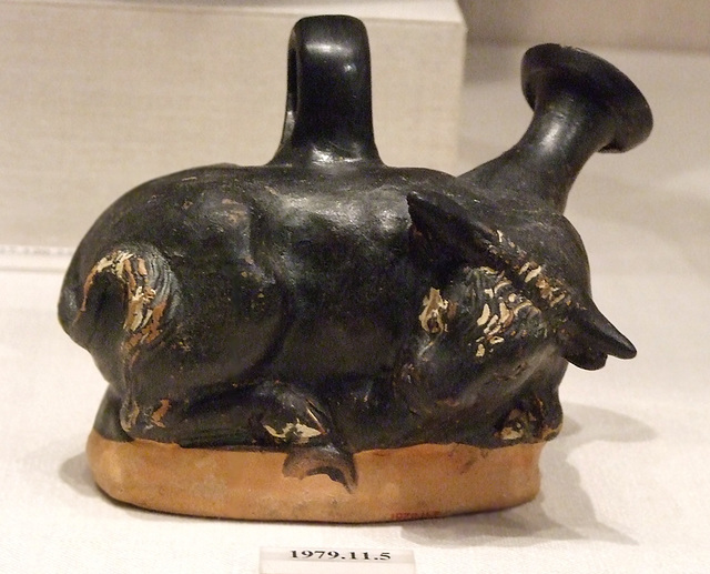 Terracotta Askos in the Form of a Bull in the Metropolitan Museum of Art, January 2011