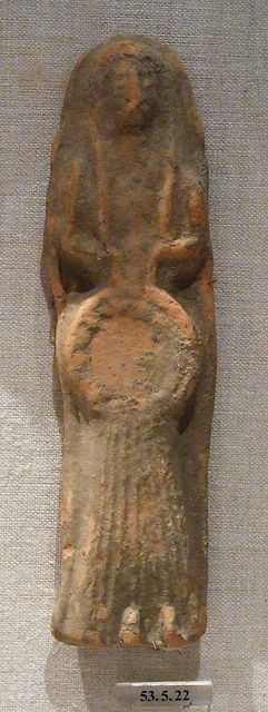 Terracotta Plaque of a Female Figure Holding a Tympaneum in the Metropolitan Museum of Art, January 2011