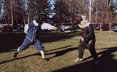 Fencing at Celtiberian Silliness, March 2006
