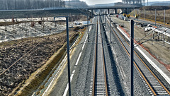 MEROUX: Construction de la nouvelle gare TGV.
