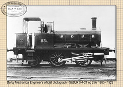 S&DJR Highbridge Works 0-4-2T no.25A post-1896