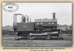 S&DJR Highbridge Works 0-4-0T no 45A for the Radstock colliery branches