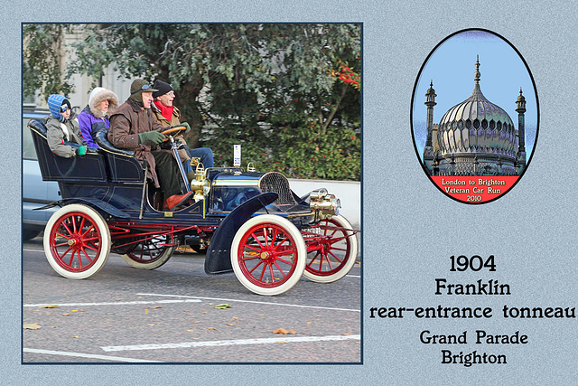 1904 Franklin rear-entrance tonneau BS 8193