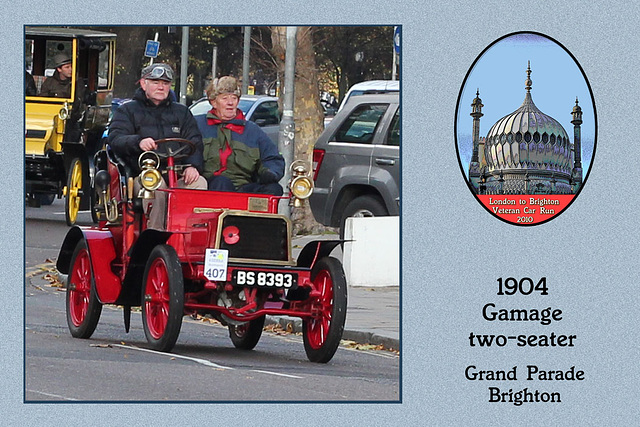 1904 Gamage two-seater BS 8393 photo2