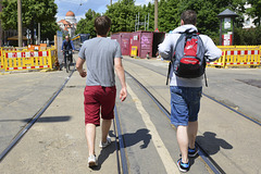 Leipzig 2013 – Red and blue shorts