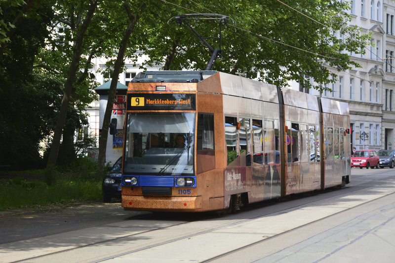 Leipzig 2013 – Tram 1105 on line 9