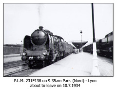 PLM 321F138 Paris Nord 10 7 1934