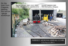 0-4-0ST Peter & Hunslet HE8969 in the Narrow-gauge loco. works Amberley Museum