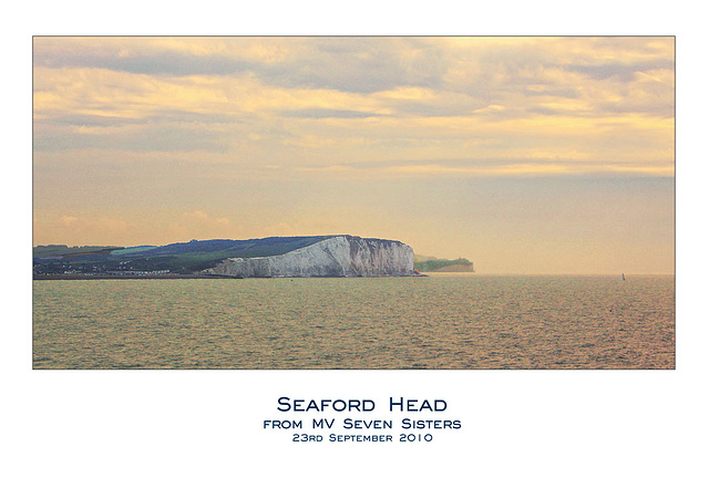 Seaford Head from MV Seven Sisters - 23.9.2010